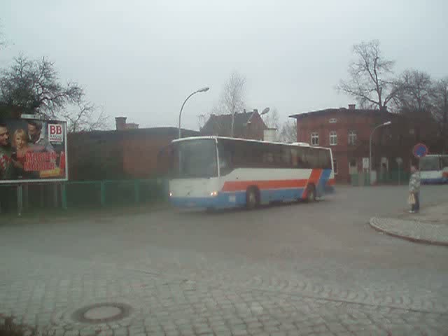 Ein Neieverkehr Bus am 22.02.08 am Busbahnhof Forst (Lausitz) .