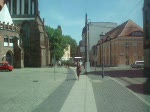 cottbus/136/ein-neieverkehr-bus-am-120508-an Ein Nei�everkehr Bus am 12.05.08 an der Oberkirche . 