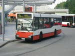 Hochbahn 1733 am 14.Juli 2010 bei der Ausfahrt aus der Busanlage Poppenbttel