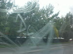 Mitfahrt im Mercedes-Gelenkbus auf der Linie 195 von der Haltestelle Erholungspark Marzahn zur Haltestelle Blumberger Damm/Eisenacher Stra�e.(28.8.2010)