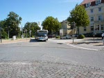 Wg.331 vom typ MB O405GN2 des Stadtverkehr Lbeck und Wg.133 vom Typ MAN NL 15m der LVG mit Lbecker Zeitung Werbung erreichem den Zob Lbeck.