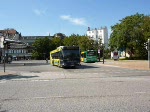 Wg.741 vom Typ MB Citaro vom Stadtverkehr Lbeck macht Werbung fr Kieser Training auf der Linie 7 nach Morrgarten am Zob Lbeck.