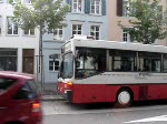 Hier sind zwei Busse in Winterthur zu sehen.