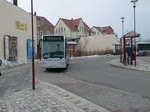 Ein Bus vom Sachsen-Express fährt aus dem Freitaler Busbhf.