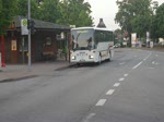 Mercedes Benz O408 der Firma Weich Reisen aus Seth am 4.Juli 2010 bei der Abfahrt von der Haltestelle Glashtte Markt