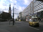 BVG-Doppeldecker auf der Karl-Liebknecht-Straße, 25.2.2012