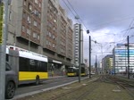 Berliner Busse in der Karl-Liebknecht-Strae, 25.2.2012