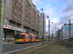 MAN-Gelenkbus bei der Abfahrt vom Bhf Alexanderplatz. 25.2.2012