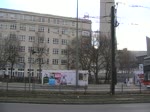 Ein alter Berliner Doppeldecker im Stadtrundfahrten-Einsatz fr  Berlin City Tour . Karl-Liebknechtstrae, Berlin Alexanderplatz 25.2.2012