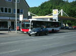 Citaro(Facelift) der Hochbahn mit der Nummer 2804 auf der Linie 24 in Richtung Niendorf Markt bei der Ausfahrt aus der Haltestelle Stadtbahnstr. Das gehupe kommt daher da Deutschland wenige Minuten zuvor England mit 4:1 bei der WM geschlagen hat.